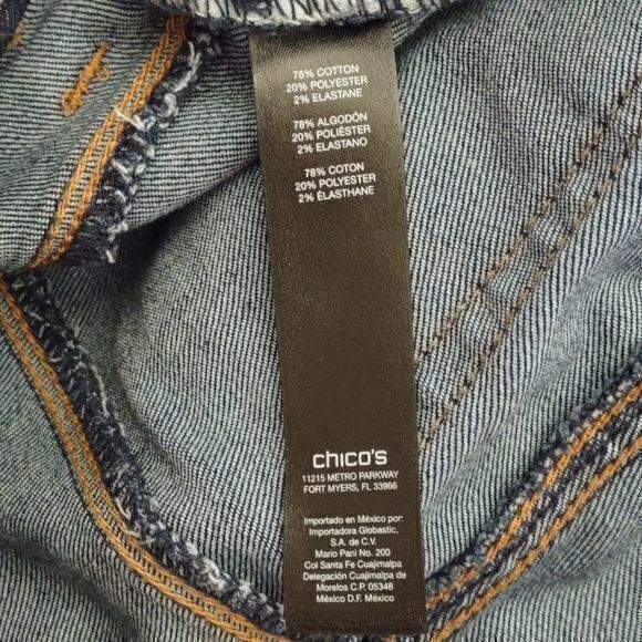 Chico's So Slimming Crop‎ Jeans Size 00 NWT - Picture 7 of 10